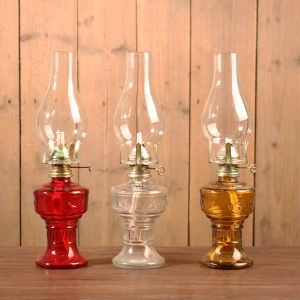 Retro Glass Oil Lamp Folklore Decorative Ornaments Home Lighting Atmosphere Decoration Ethnic Folk Photography Props