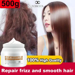 Keratin hair treatment mask for natural hair Hair conditioner krim lurus rambut 500g Improve frizz smooth hair nourishing dry Repair damaged hair