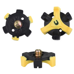 เดือยรองเท้ากอล์ฟโลหะ 28 ชิ้น แบบเกลียว สีเหลือง เปลี่ยนง่าย