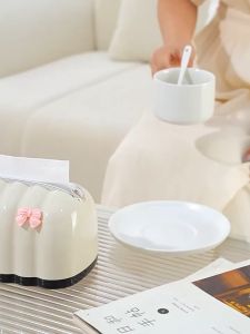 高档纸巾盒 创意茶几收纳盒  Luxury Tissue Box – Creative Tea Table Napkin Holder