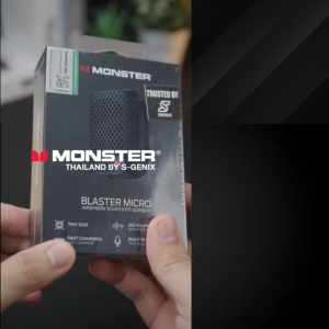 【MONSTER】ลำโพงบลูทูธ รุ่น M3 - สีเขียว - รับประกัน 18 เดือน < ลำโพงกันน้ำ ลำโพงเบสหนัก ลำโพงพกพา >