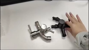 304 Stainless Steel 1 in 2 out Head Two Way Faucet 2 way connector Wash Machine Faucet Save 50% Water Bills in PH Hard Water