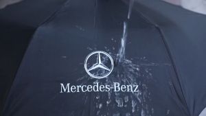 Ô dù cầm tay gấp gọn che mưa che nắng chống tia UV đóng mở tự động in logo các hãng xe nổi tiếng cao cấp