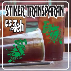 STIKER Transparan ES TEH (vol 4)