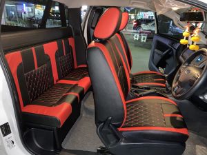 เบาะแค๊ป สั่งทำ ตรงรุ่นรถ Ford สั่งสี และลายการตัดเย็บได้ สินค้าจากร้านFast1 โรงงาน มาเอง