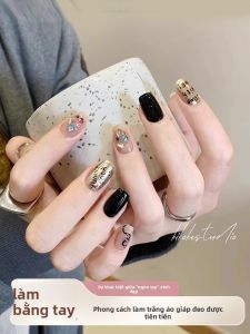 MONLEYTA | Nhựa móng tay thủ công Pure Handmade Nail Art 2025 Mẫu mới Mùa thu đông Cảm giác cao cấp Móng ngắn Móng trung bình Móng dài Dụng cụ làm đẹp móng tay