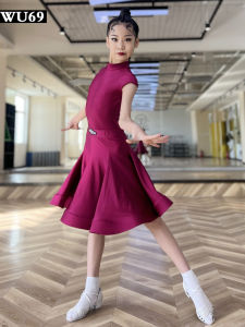 Advanced Latin Dance Competition Uniform Girls Childrens Dance Practice Performance Clothing Professional Junior Latin Dance Wear Summer