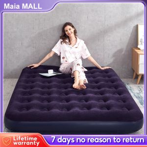 【With Pump】MAIA Inflatable Mattress Outdoor Household Lazy Mattress Enlarged Single/Double/Queen/King Size