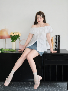 Áo Sơ Mi Tay Ngắn Dành Cho Người Mập Vai Trễ