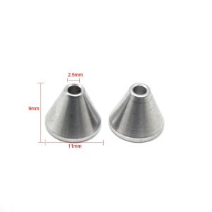 2 Pieces Silicone Molded Beads for Jewelry Casting Mould Frame Copper Aluminum Wax Injection Nozzle Jewellery Making Accessories