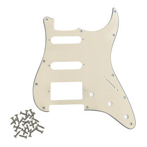 PHRILAM SSH11hole ST electric guitar guard3-Layer St Pickguard with Aluminum Foil Shield Fits American/MexicanStandard