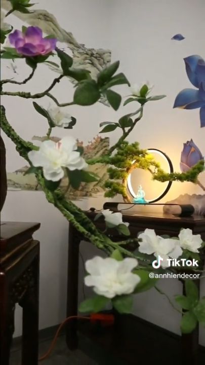 Hoa Đỗ Quyên Trang Trí Decor Nhà Cửa - Mẫu Cành đơn và cành kép nhiều ...