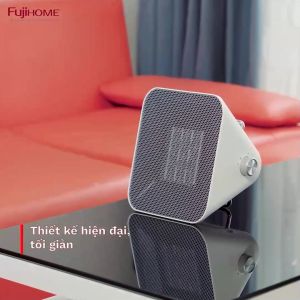 Quạt sưởi gốm mini để bàn nhập khẩu FUJIHOME FH1100 làm ấm nhanh - Tiết kiệm điện - Bảo hành điện tử toàn quốc 2 năm