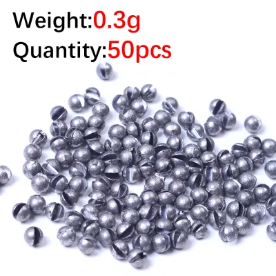 DNDYUJU 50pcs Round Split Shot Fishing Weights Lead Explosion Sinker Fishing Float Weight Tackle Tool Fishing Accessories