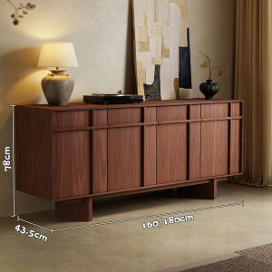 Wabi-sabi Retro Sideboard Real Wood
