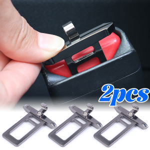 2pcs Universal Car Seat Belt Buckle Lock Safety Clip Alarm Stopper Hidden Metal Canceller Car Interior Accessories