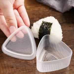 5pcs Transparent Triangle Sushi Mold Bento DIY Sushi Mold Sushi Mold Form Maker Sushi Making Mold Kitchen Utility Tools