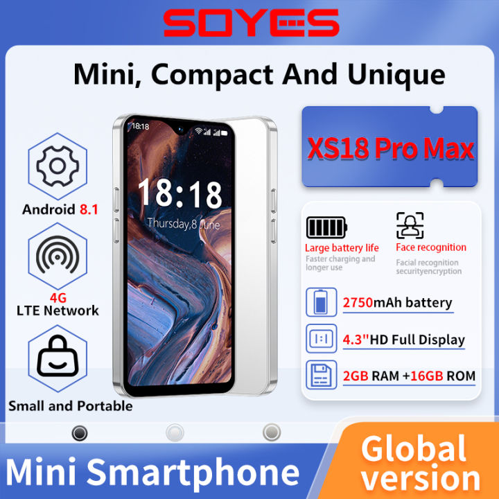 SOYES XS18 Pro Max Mini 4G smartphone, 4.3-inch HD screen, HD