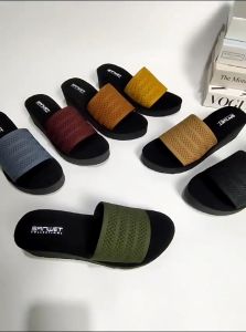 Sandal Wedges Wanita Dewasa Selop Rajut Import Wb 55 Terbaru