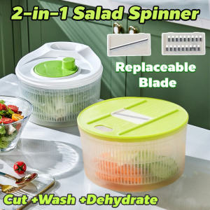 Salad Spinner Cut and Wash Vegetables Bowl Multifunctional Vegetable Dehydrator Kitchen Fruit Wash Strainer