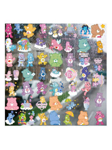 Nhãn Dán Chuyển Nhiệt Hình Gấu Trái Tim BearzUV Nhãn Trang Trí Mũ Ngoài Trời Chống Nước Nhãn Dán Hình Học Trang Trí Văn Phòng Phẩm