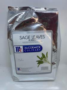 McCormick Sage Leaves Rubbed 500g - Silver pouch - Herbs & Spices - Cooking Essentials