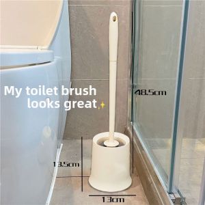 Cartoon Long Handle Toilet Brush Set