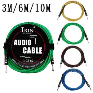 IRIN | IRIN Đàn Guitar Cáp Âm Thanh Giảm Tiếng Ồn Dây Che Chắn Jack Dây Dây Kim Loại Amp Cáp Phụ Kiện Guitar 3/6/10M Tùy Chọn