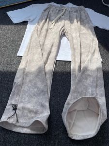 Quần Ống Đứng Mỏng Mùa Hè Thoáng Khí Nhanh Khô Rộng Rãi Thường Ngày Ống Thẳng Quần Áo Nam Phong Cách Mỹ Nhuộm Sợi Băng