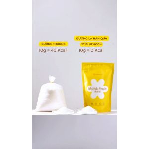 ✅[RẺ BẤT NGỜ] Đường La Hán Quả Nâu Không Tẩy Trắng JC BLUEMOON 500G Không calories Keto tiểu đường