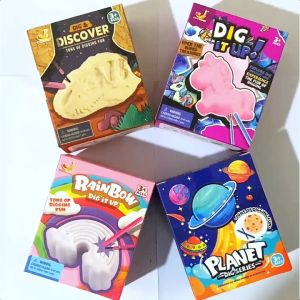 TAIYO Mainan Anak Dig It Up Dino Planet Rainbow Unicorn Edukasi Gali Gypsum Dinosaurus Pelangi Kuda Menggali Karakter