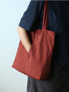 Cuckoo Forest Ladies Casual Style Ultra-light Large Capacity Nylon Shopping Bag Single Shoulder Tote Bag B636 Soft Square Shape