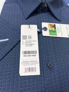 (1P2074)Sơ mi viettien ngắn tay lai ngang )Regular