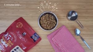 เคลลี่แอนด์โค อาหารบาร์ฟ แพ็ตตี้ มีล ผสมผักและผลไม้ กินแทนอาหารเม็ดได้ สำหรับสุนัข 226 ก