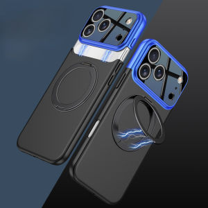 360 Degree Rotating Bracket for Magsafe Magnetic Wireless Charging Phone Case for IPhone 17 Pro Max 17 Pro Protetion Cover