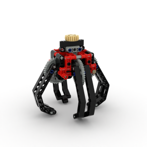 XIAOXIAOGONGCHENGSHI | Engineering Robot Construction Toy Gears and Four-Part Claw