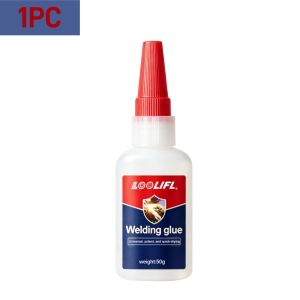 LOOLIFL 3PCS 50g XL High Strength Instant Adhesive Oil Welding Glue for Resin Ceramic Metal Glass Plastic Wood Fast Repair