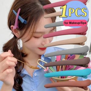 C.three Korean Version Ins Net Red Hair Accessories Fringe Clip Small Fresh Mori Hairpin Color Duckbill Clip Topitem👍