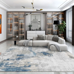 FANLILAI | Easy-Clean Washable New Model Luxury Nordic Style Blue Carpet