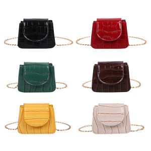 กระเป๋าสะพายข้างผู้หญิงทำจากหนังสีล้วนสินค้ามาใหม่กระเป๋าเอกสารกระเป๋าสะพายขนาดเล็ก