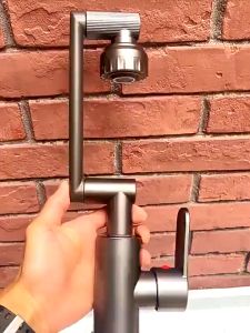 Bộ Vòi Rửa Mặt Lõi Đồng Nguyên Khối Xoay 720 Độ 2 Chế Độ Tia Nước Kèm 60CM Dây Dẫn