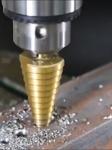 Bộ 3 mũi khoan bước hình tháp phủ titan cỡ 3-124-12 4-20mm khoan lỗ khoan sắt nhôm nhựa..