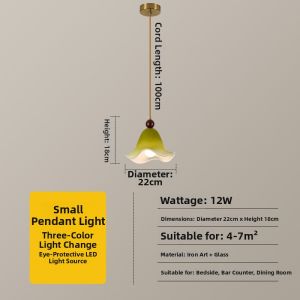 DGY | French Vintage Retro 3-Light Glass Pendant Light
