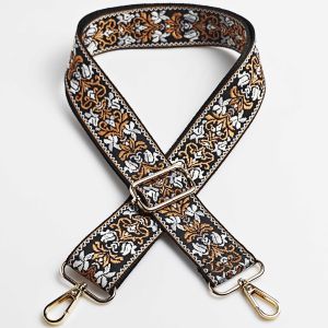 1 Piece 1.50inch Wide Adjustable Handbag Purse Strap Replacement Crossbody Shoulder Strap Flora Jacquarded  Strap