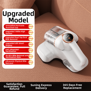 Wireless Ultraviolet Small Household Dust Mite Eliminator Handheld Vacuum Cleaner High Frequency Beat And UV Light Treatment