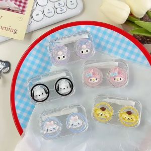 Contact Lens Case Portable Compact Mini Cartoon Cute Ins Personality