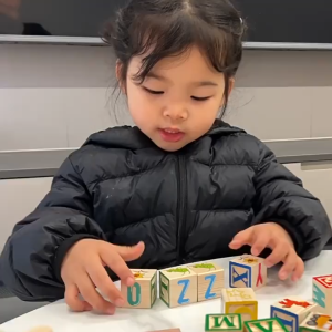 Montessori Alphabet Toy Wooden Blocks Colorful Stacking Game Intelligence Development Building Set Barangan Pendidikan