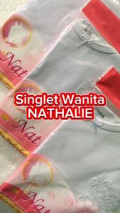 Grosir 6 Pcs Singlet Wanita Putih Polos Nathalie | Tanktop Perempuan Tebal Putih Dalaman Gamis