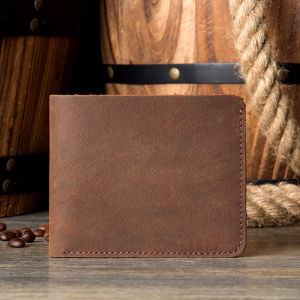 Mantime | Crazy Horse Leather Wallet Short Vertical