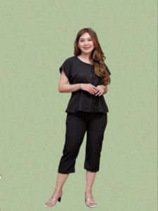 One Set 7/8 Fashion Trendy Casual Vintage Style